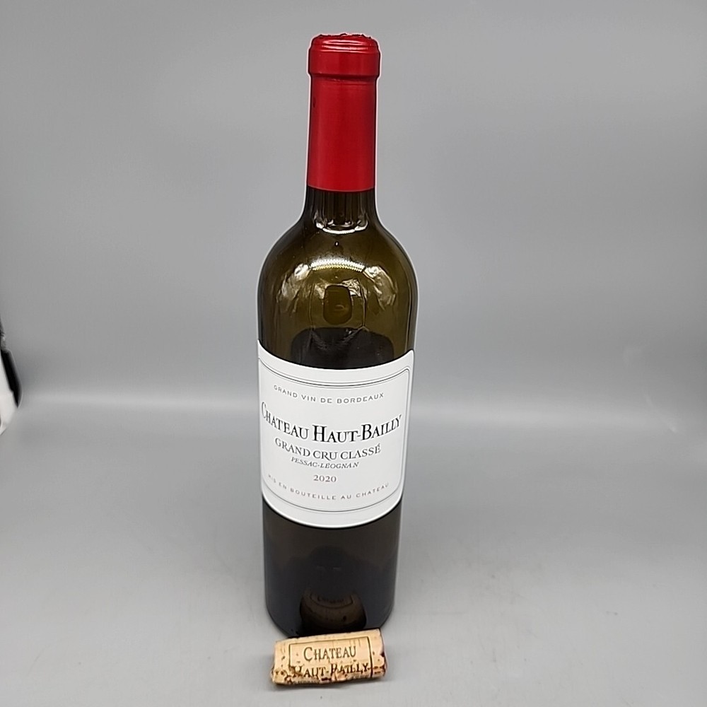 Chateau Haut-bailly Grand Cru Classe 2020 Bordeaux EMPTY BOTTLE Cork 100 Point