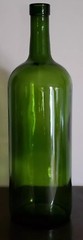 Empty Wine Bottle without Label ~ Rustic ~ Dark Green Bottle ~ Crafts and Decor