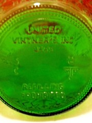 Vtg United Vintner&rsquo;s 4555 Half Gallon Green Glass Bottle Established-Asti-1881