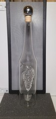 Vtg Collezione Millennio Alexander Society Hand Blown Glass 1999 Wine Bottle #3