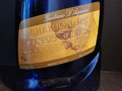 Gaetano D’Aquino 19″ Cobalt Blue Chardonnay / Pinot Grigio Wine Bottle Decanter