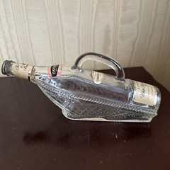 Vtg London Winery White Wine Dinner Ship Shaped Bottle 11.5”