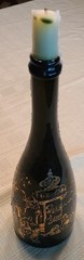 Special Ed. 2001 Paris 28 oz. Champagne Bottle 12&Prime; Cafe Setting by LeRoy Neiman*