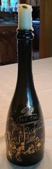 Special Ed. 2001 Paris 28 oz. Champagne Bottle 12&Prime; Cafe Setting by LeRoy Neiman*