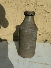 Antique Stoneware Bottle D L Ormsby 1848 Ginger Beer Large Quart? NYC Manhattan