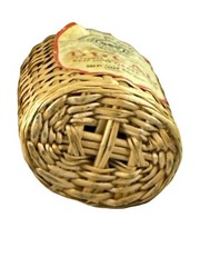 Vintage DUCAL 1969 Wicker Wrapped Portuguese Red Lisbon Grape Wine Bottle