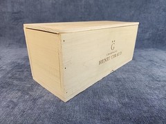 Henri Giraud Champagne Bottle Wood Gift Box Ay Grand Cru Fut De Chene u-11G