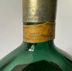 Vintage Mateus Green Glass 8.25&Prime; Bottle Portugal Rose Wine DREYFUS ASHBY & CO.
