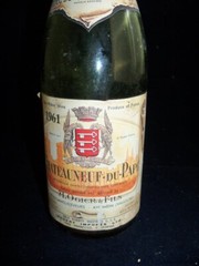 Bottle Chateauneuf Du Pape A. Ogier 1961 ~Empty No cork