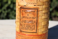 Vintage Triple Sec Wicker Wrapped Wine Bottle