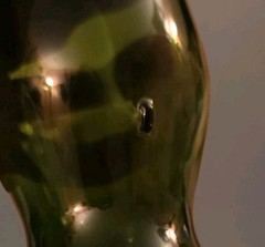 Vintage 1966 Green Glass Liquor Bottle Owens Illinois NY-D 5 Mid Century Spirits
