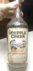 RARE ANTIQUE ORIGINAL  » WHIPPLE CREEK KENTUCKY  » WHISKEY PAPER LABEL BOTTLE!!