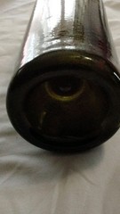 Vintage Green Wine Bottle Collectible Dark Glass Decorative Display Piece