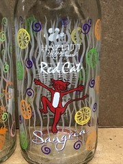 Empty Hazlitt Wine 1.5L Red White Cats Bottle Sangria Finger Lakes Upcycle Craft