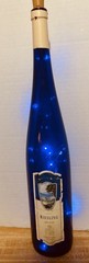 2013 Cobalt Blue 19” German Glass Johann Falkenburg Riesling Wine Bottle Light