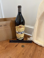 Signed 2012 Caymus 40 3L Empty Bottle With Original Cork Foil And Box