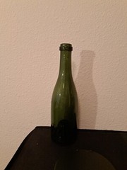 Vintage Dark Green Kick Up Bottom 10&Prime; Tall