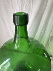 Demijohn Carboy Huge Green Glass Bottle 18”Tall 12” Wide 54