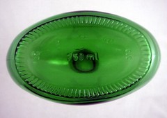 Vintage Empty Bocksbeutel Green Wine Bottle 750ml Display Bud Vase 8.5&Prime; no cork