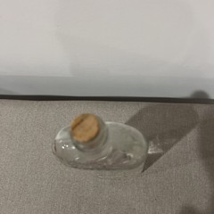 Garretts American Wines Bottle Clear Glass Embossed Antique 