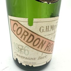 GH Mumm Cordon Rouge Champagne Bottle 1976 Reims France Empty Vintage Display