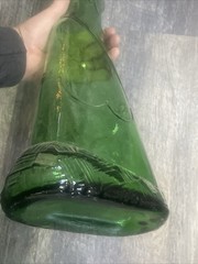 Vintage Gori Gori Chianti Rifle Bottle 3L Green Glass Italy 1960s 45.5 In Tall