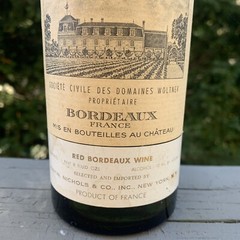 1953 Château La Mission Haut Brook Grand Cru Empty Bordeaux France Wine Bottle