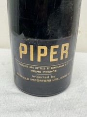 Vintage Piper- Heidsieck Brut Champagne 1953 Empty Sealed Store Display Bottle