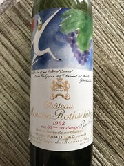 Chateau Mouton Rothschild 1982 bottle Empty Bottle No Cork