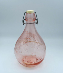 Vintage CASADIS MILANO 10&Prime;×7&Prime; JUS DE FRUIT Pink Decanter Jug 2 Liters