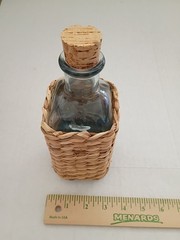 Vintage Wicker Wrapped Bottle EMPTY 500 ML