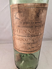 Rare Ja Hennessy Cognac Paper Labels 3 Star Early 1900&rsquo;s Liquor Bottle New York