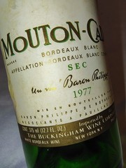 1977 MOUTON-CADET BORDEAUX BARON PHILIPPE ROTHSCHILD Empty Display Bottle Prop