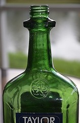Vintage TAYLOR PORT Wine Bottle Dark Green Hammondsport NY New York Empty