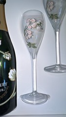 PERRIER-JOUET BELLE EPOQUE CHAMPAGNE GIFT BOX Empty Bottle 2 Flutes 2007