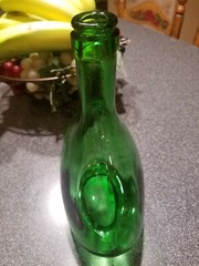 Vintage green glass bottle 1.5L BA