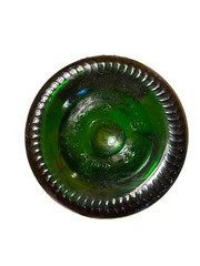 1978 Perrier-Jouet Fleur de Champagne EMPTY Bottle Painted Green Glass Display
