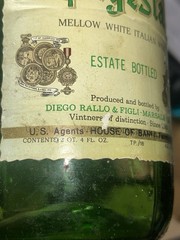 SEGESTA WINE BOTTLE Large 2 quart Antique Emerald Green Glass 15&Prime; High Porcelain