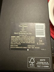 Dom Perignon Champagne Brut 2008 Vintage Empty Box no bottle