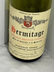 Hermitage Wine Bottle Empty 1984 France Collectible 750 ml Jean Louis Chave