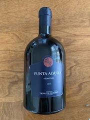 Empty Punta Aquila Primitivo Puglia Italian Wine Bottle 1.5 Liter