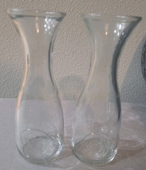 2 Bormioli Rocco Carafe Decanters 7.5&Prime; Tall 1 Quarto Litro Clear Glass Italy 8oz