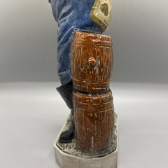 Casa Vento Figural Wine Bottle Made in Italy Collectors Item 82 Stickered Pirate