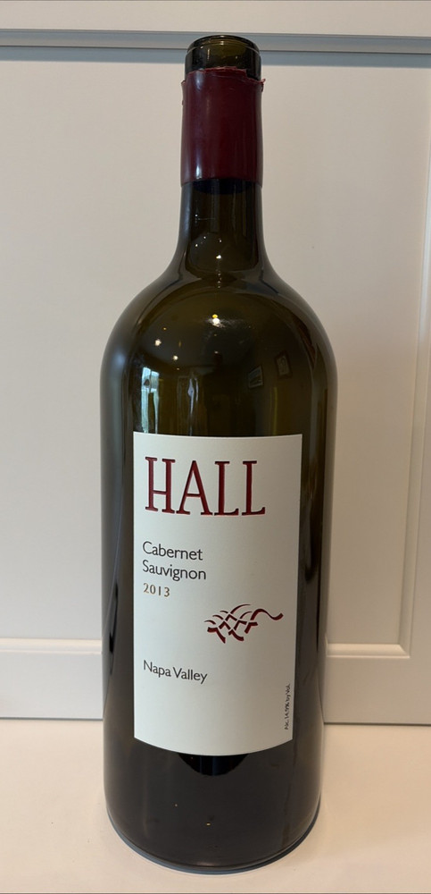 Hall Wines Napa Valley Cabernet Empty Magnum Bottle 1.5L 16.5&Prime; Tall by 5&Prime; diam