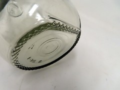 VINTAGE CLEAR GLASS DECANTER CARAFE SINCE 1852 EMBOSSED 9.75&Prime; Paul Masson