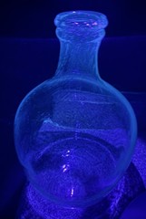 Vintage Pale Green Demijohn Wine Jug Bottle Hand Blown GALAXY of Encased Bubbles