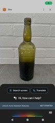 Peter Dawson Distillers Dark Green Glass Bottle with Dimples & Bubbles Scotch