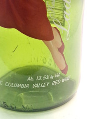 Lady In Red 4th Ed. Collectible Cut Kesler Wine Bottle