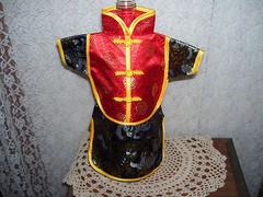 Vintage Kimona Oriental Wine Bottle Cover