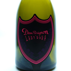 RARE Lady Gaga Dom X Perignon Rose Luminous Light Up Empty Bottle 750ml